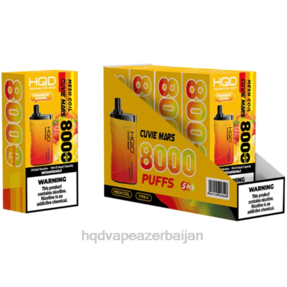 HQD CUVIE MARS birdəfəlik | HQD Vape Flavors 66Z6255 çiyələk bananı