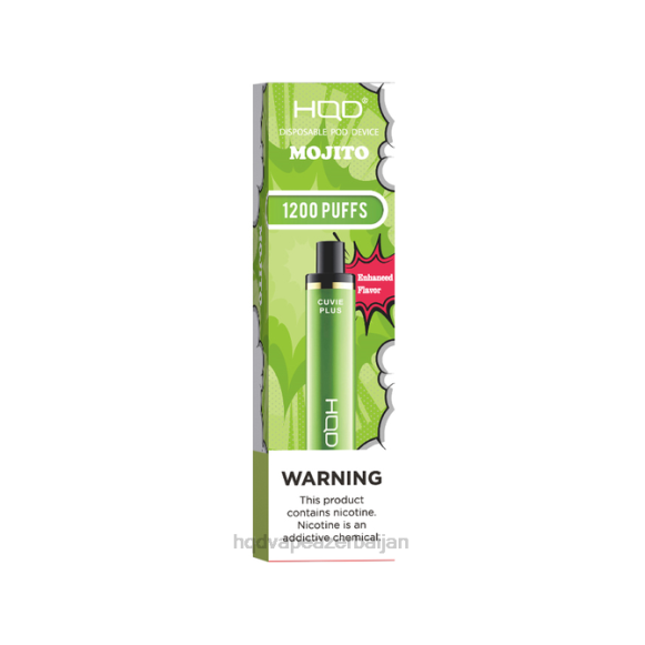 HQD CUVIE PLUS birdəfəlik vape | HQD Vape Baku 66Z6223 mojito